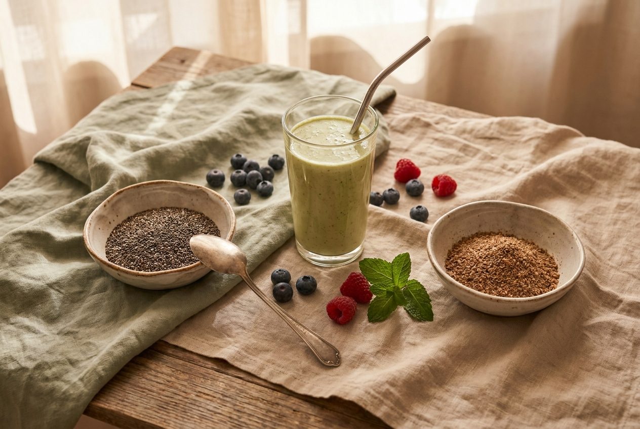 Chia Seeds vs Ground Flaxseed for Smoothies After 40