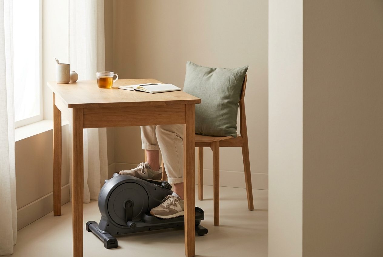 How to Use an Under-Desk Elliptical After 40